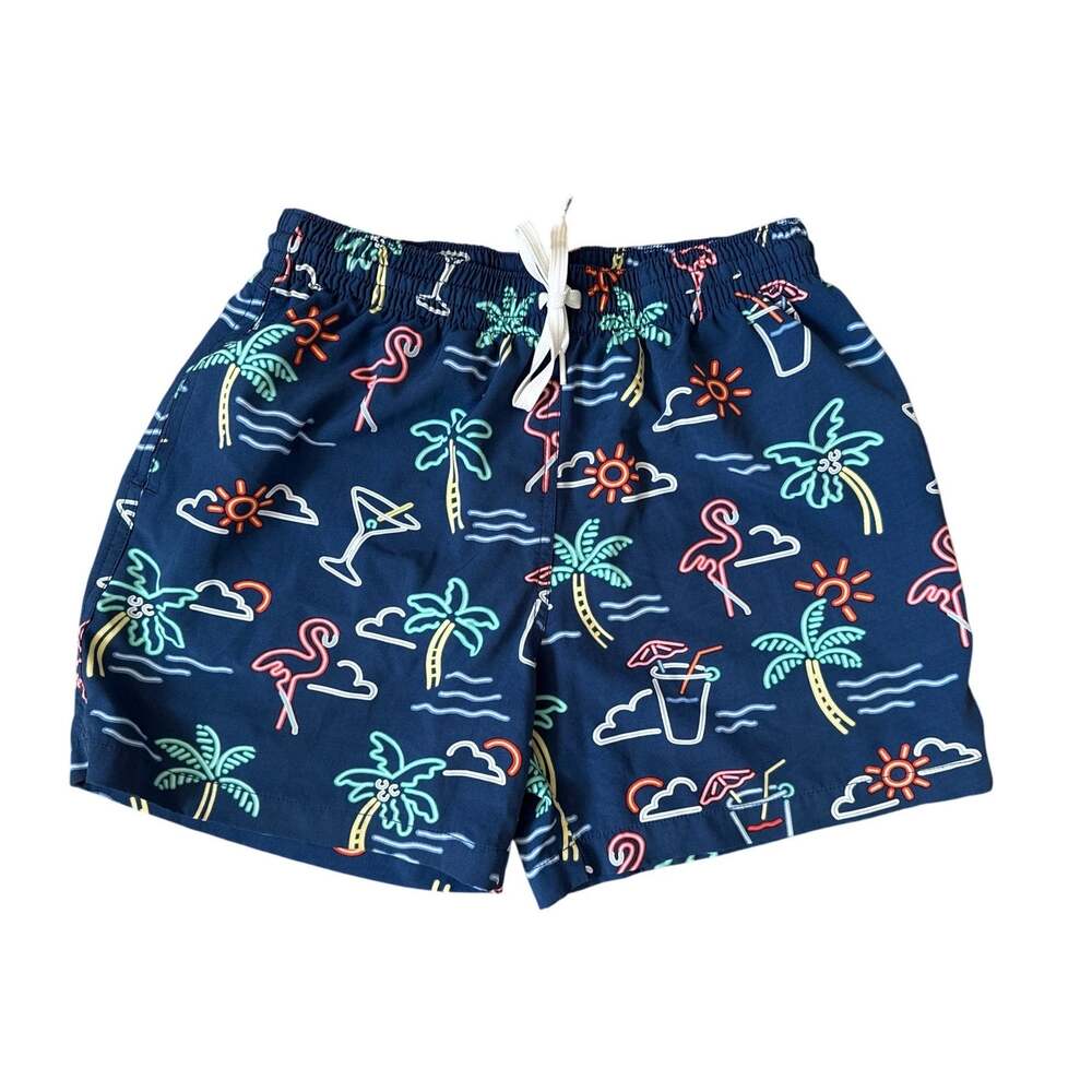 Chubbies Men's Neon Lights Print Swim Trunks Size Small